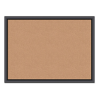U Brands Cork Bulletin Board, 23 x 17, Tan Surface, Black Frame (UBR026U0001)