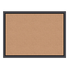 U Brands Cork Bulletin Board, 23 x 17, Tan Surface, Black Frame (UBR026U0001)