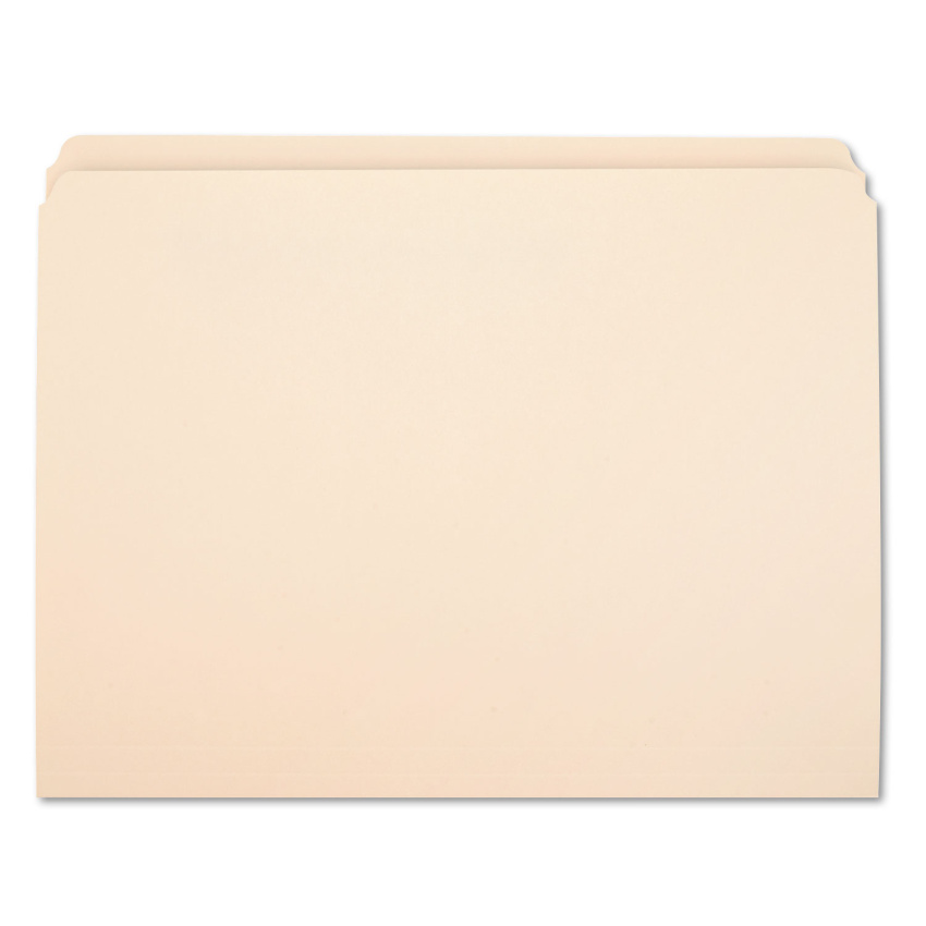 AbilityOne 7530002910098, SKILCRAFT Manila File Folder, Straight Tabs, Letter Size, 0.75" Expansion, Manila, 100/Box