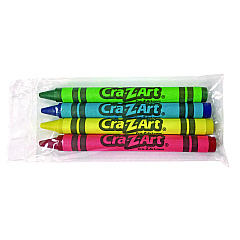 Cra-Z-Art Washable Crayons, Assorted, 4/Pack (CZA10314200)