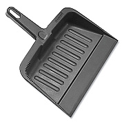 Impact Heavy-Duty Plastic Dust Pan, 12 x 12 x 4, Black (IMP700EA)