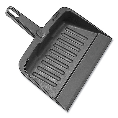 Impact Heavy-Duty Plastic Dust Pan, 12 x 12 x 4, Black (IMP700EA)