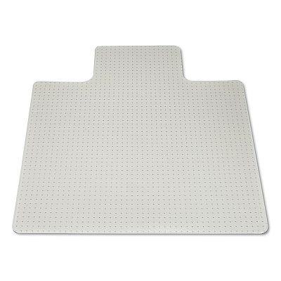 AbilityOne 7220013053062, SKILCRAFT Heavy-Duty Chair Mat, Plush-to-High Pile Carpet, 45 x 53, Clear