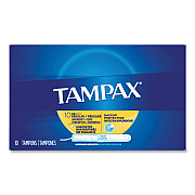 Tampax Cardboard Applicator Tampons, Regular, 10/Box (PGC21409)