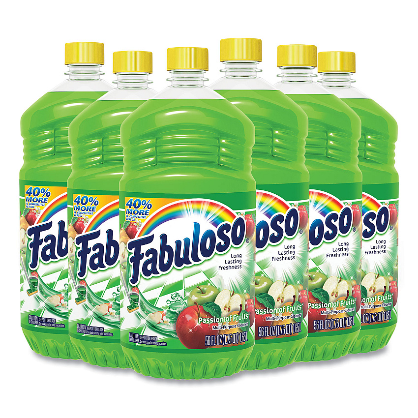 Fabuloso Multi-use Cleaner, Passion Fruit Scent, 56 oz, Bottle, 6/Carton (CPC53043)