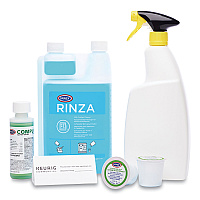 Keurig K-Cup Pod Brewer Deep Cleaning Kit, 4 oz Complete Cafe, (3) 32oz Rinza, (15) K-Cup Cleaning Cups, Empty Spray Bottle (GMT5000359703)