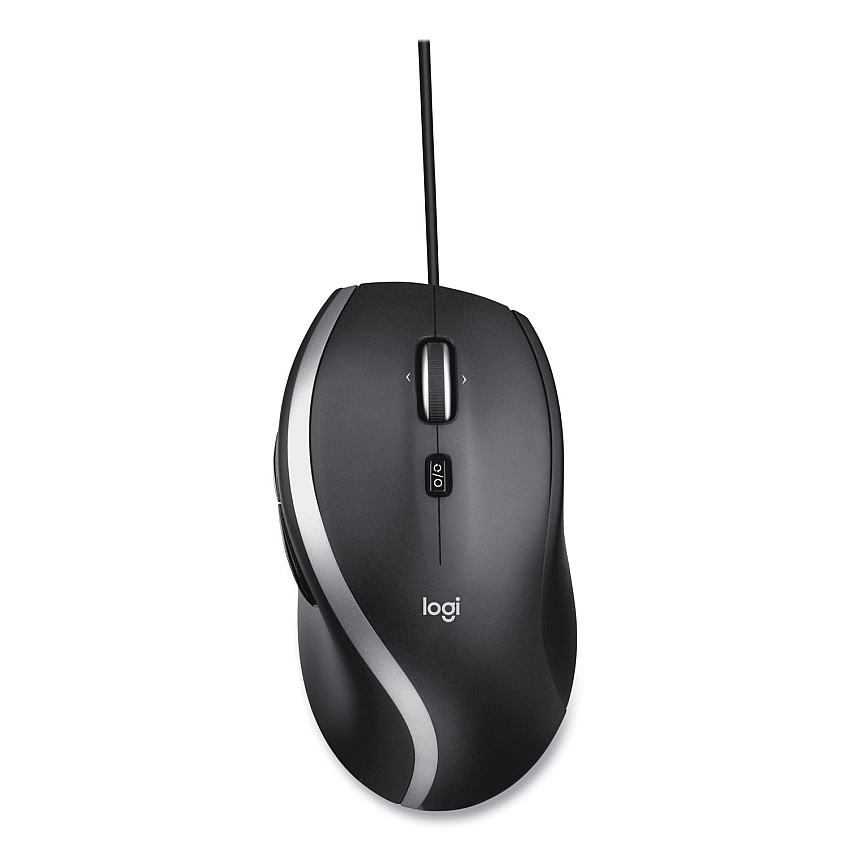 Logitech Advanced Corded Mouse M500s, USB, Right Hand Use, Black (LOG910005783)