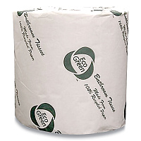 Eco Green Recycled 2-Ply Standard Toilet Paper, Septic Safe, White, 600 Sheets/Roll, 48 Rolls/Carton (APAEBW680)