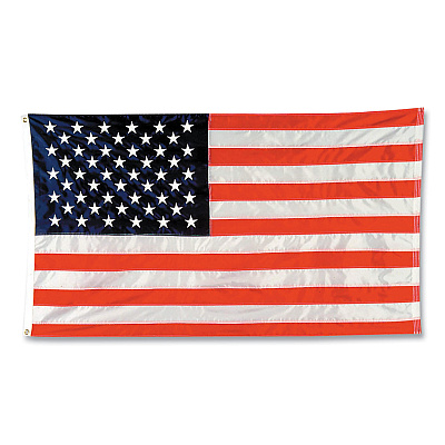 Integrity Flags Indoor/Outdoor U.S. Flag, 96" x 60", Nylon (BAUTB5800)
