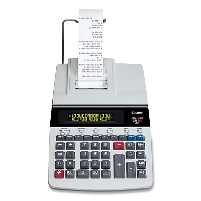 Canon MP41DHIII 14-Digit Desktop Calculator, Black/Red Print, 4.3 Lines/Sec (CNM8709B001AA)