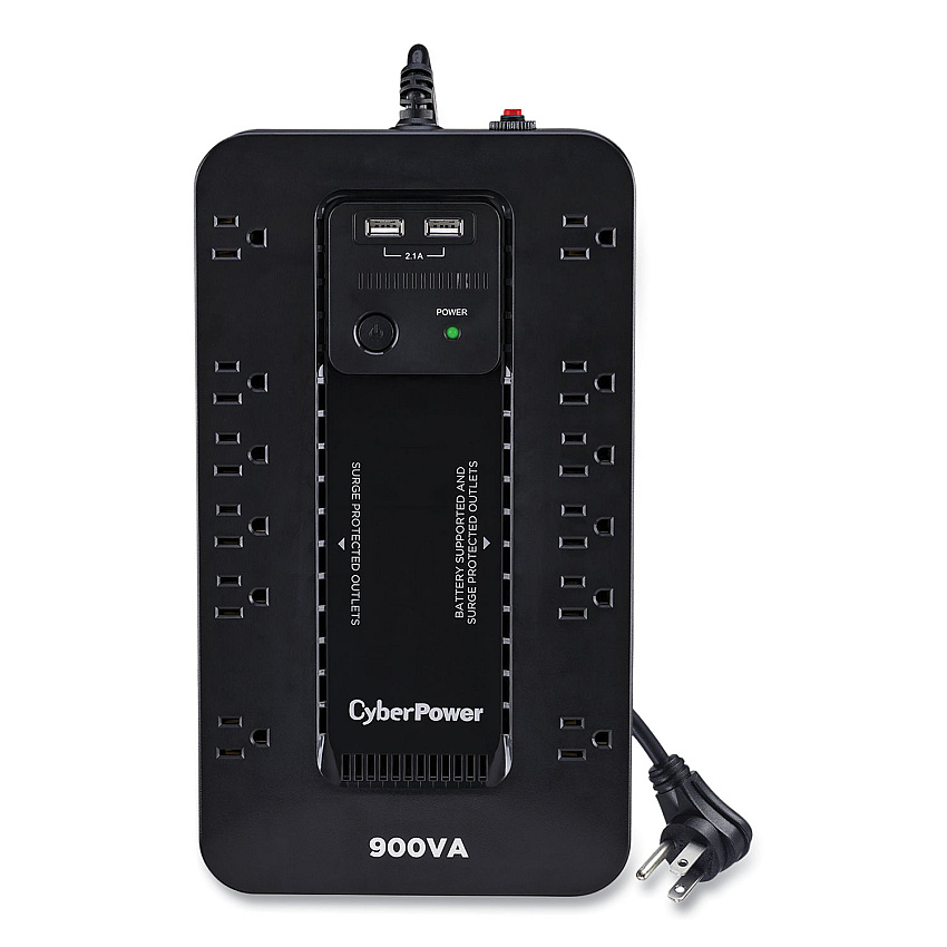 Cyberpower ST900U Standby UPS Battery Backup, 12 Outlets, 900 VA, 890 J