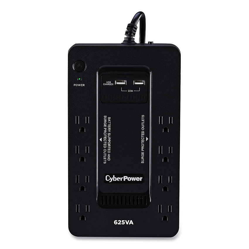 Cyberpower ST625U Standby UPS Battery Backup, 8 Outlets, 625 VA, 890 J