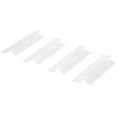 AbilityOne 7510013754510 SKILCRAFT Tabs for Hanging File Folders, 1/3-Cut, Clear, 3.5" Wide, 25/Pack