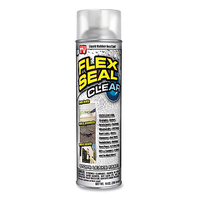 Flex Seal Liquid Rubber Sealant Coating Spray, 14 oz Spray, Clear (FSGFSCL20)