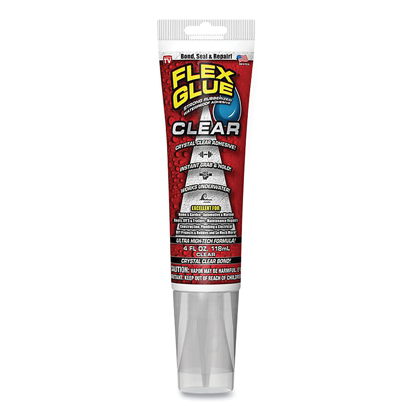 Flex Seal Flex Glue, 4 oz, Dries Clear (FSGGFSCLRR04)