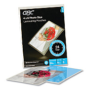 GBC SelfSeal NoMistakes Repositionable Self-Adhesives, 8 mil, 4.6" x 6.3", Gloss Clear, 5/Pack (GBC3747199)