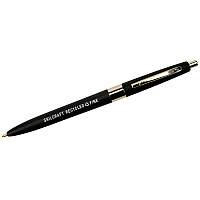 AbilityOne 7520013861618, SKILCRAFT Recycled Ballpoint Pen, Retractable, Fine 0.7 mm, Black Ink, Black Barrel, Dozen