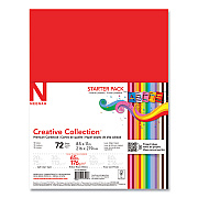 Neenah Creative Collection Premium Cardstock, 65 lb Cover Weight, 8.5 x 11, Assorted Starter Pack, 72/Pack (4640702)