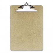 Officemate Recycled Hardboard Clipboard, 1" Clip Capacity, Holds 8.5 x 11 Sheets, Brown, 3/Pack (8350583130)