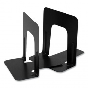 Officemate Steel Bookends, Nonskid, 4.75 x 5.13 x 5, Black, 1 Pair (93001)