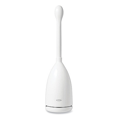 OXO Good Grips Nylon Toilet Brush with Canister, White (OXO12241600)