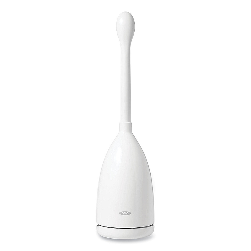 OXO Good Grips Nylon Toilet Brush with Canister, White (OXO12241600)