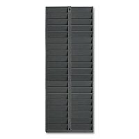 Pyramid Technologies Time Card Rack, 40 Pockets, Plastic, Light Gray (PTI5004)