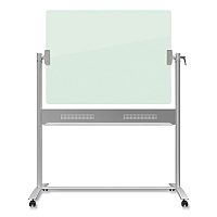 Quartet Infinity Glass Dry-Erase Board Presentation Easel, 24 x 36, White Surface, Frameless (QRTECM43G)