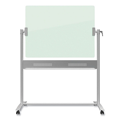 Quartet Infinity Glass Dry-Erase Board Presentation Easel, 24 x 36, White Surface, Frameless (QRTECM43G)