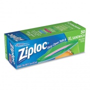Ziploc Sandwich Seal Top Bags, 8" x 7", Clear, 30/Box (315880)