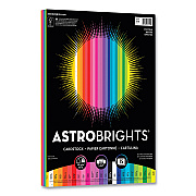 Astrobrights Color Cardstock, 65 lb Cover Weight, 8.5 x 11, Assorted Spectrum Colors, 75/Pack (WAU8094401)