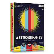 Astrobrights Color Paper, 24 lb Bond Weight, 8.5 x 11, Assorted Everyday Colors, 500/Ream (WAU9974301)