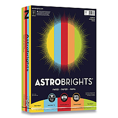 Astrobrights Color Paper, 24 lb Bond Weight, 8.5 x 11, Assorted Everyday Colors, 500/Ream (WAU9974301)