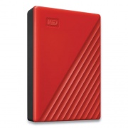 WD MY PASSPORT External Hard Drive, 4 TB, USB 3.2, Red (BPKJ0040BRD)