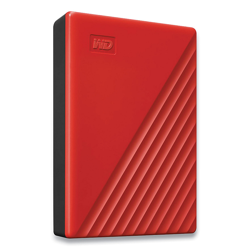 WD MY PASSPORT External Hard Drive, 4 TB, USB 3.2, Red (WDCBPKJ0040BRD)