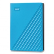 WD MY PASSPORT External Hard Drive, 4 TB, USB 3.2, Sky Blue (BPKJ0040BBL)