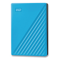 WD MY PASSPORT External Hard Drive, 4 TB, USB 3.2, Sky Blue (WDCBPKJ0040BBL)