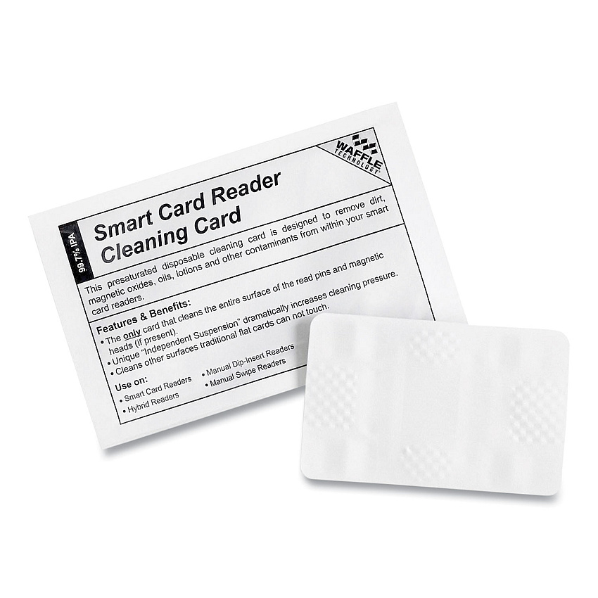 IMPRESO Magnetic Card Reader Cleaning Cards, 2.1" x 3.35", 40/Box (IPS2392)