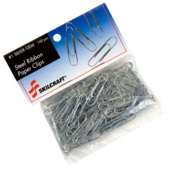AbilityOne 7510014676738 SKILCRAFT Paper Clips, #1, Smooth, Silver, 100/Pack