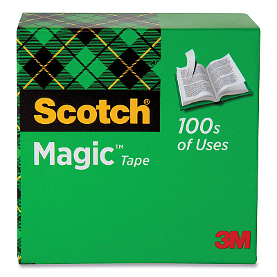 Scotch Magic Tape Refill, 1" Core, 0.75" x 25 yds, Clear, 20/Pack (MMM810SX20)