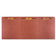 AbilityOne 7530014840001, SKILCRAFT Tri-Fold Classification Folder, 1 Fastener, Letter Size, Red Exterior, 10/Pack