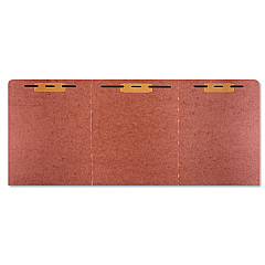 AbilityOne 7530014840001, SKILCRAFT Tri-Fold Classification Folder, 1 Fastener, Letter Size, Red Exterior, 10/Pack