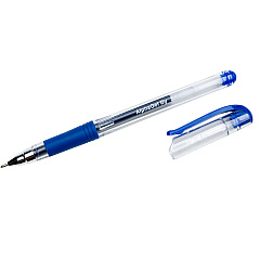 AbilityOne 7520014845252, SKILCRAFT AlphaGel Gel Pen, Stick, Medium 0.7 mm, Blue Ink, Clear Barrel, Dozen