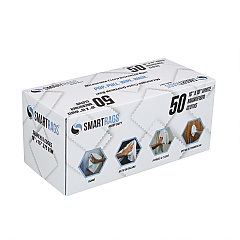 Smartrags Xl Microfiber 45 Gram 16x16 White, Pack Of 50 (PNP-M930-W)