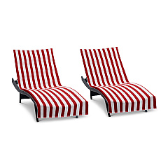 California Cabana Chaise Cover 30x85 Red, Pack Of 2 (P-CC-CABANA-RD)