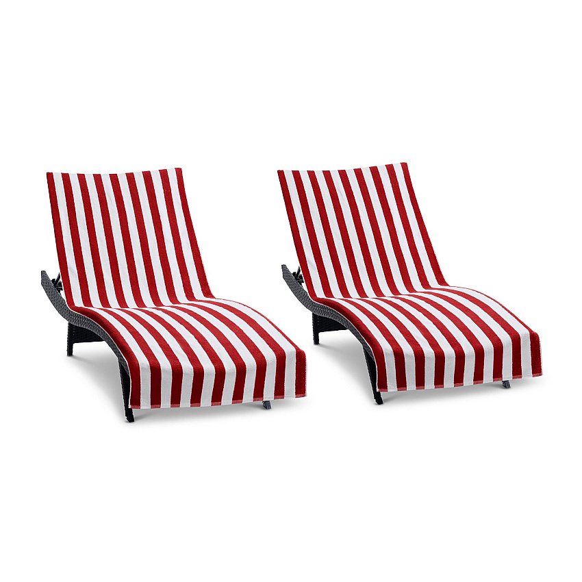 California Cabana Chaise Cover 30x85 Red, Pack Of 2 (P-CC-CABANA-RD)