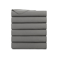 Cozy Soft Polar Fleece Throw 50x60 Light Grey (case Of 24) (FLC-PLR-5060-6PK-GY)