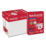 Navigator Premium Multipurpose Copy Paper, 97 Bright, 20 lb Bond Weight, 8.5 x 11, White, 500 Sheets/Ream, 5 Reams/Carton (NMP115R)