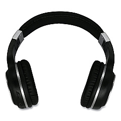Morpheus 360 SERENITY Stereo Wireless Headphones with Microphone, 3 ft Cord, Black/Silver (MHSHP5500B)