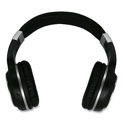 Morpheus 360 SERENITY Stereo Wireless Headphones with Microphone, 3 ft Cord, Black/Silver (MHSHP5500B)